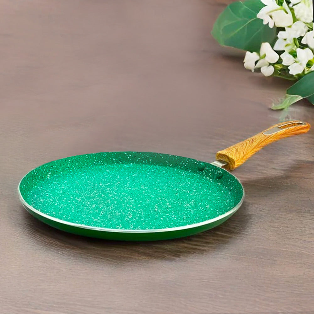 Nilkamal Arias by Lara Dutta Non-Stick 28 cm Dosa Tawa (Emerald)