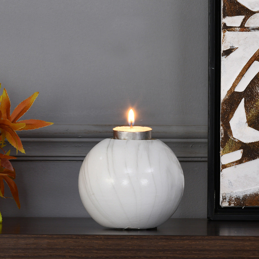 Nilkamal Round Ceramic Votive Tealight