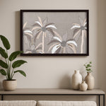 Coconut Tree Embroidered Wall Art (Beige)