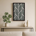 Leaves Embroidered Wall Art (Green)