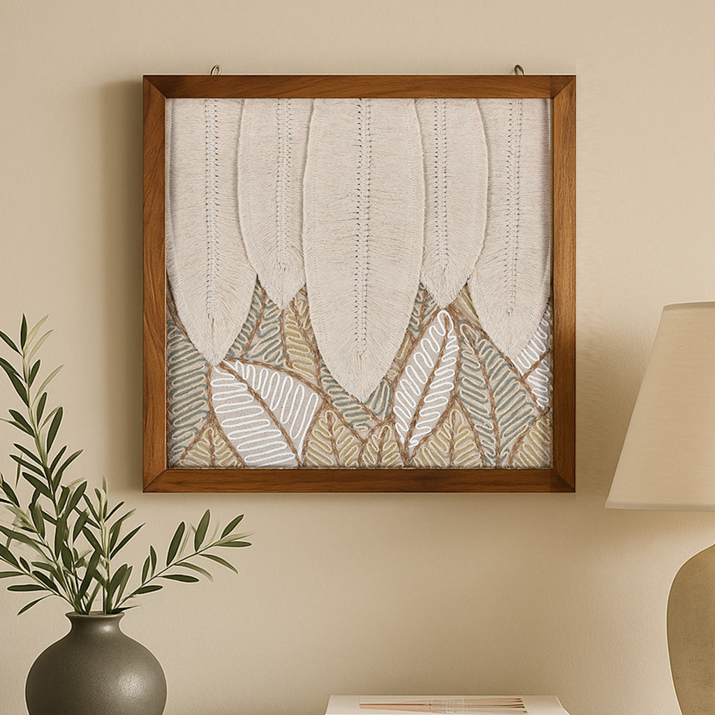 Five Leaves Wall Art (Multicolor)