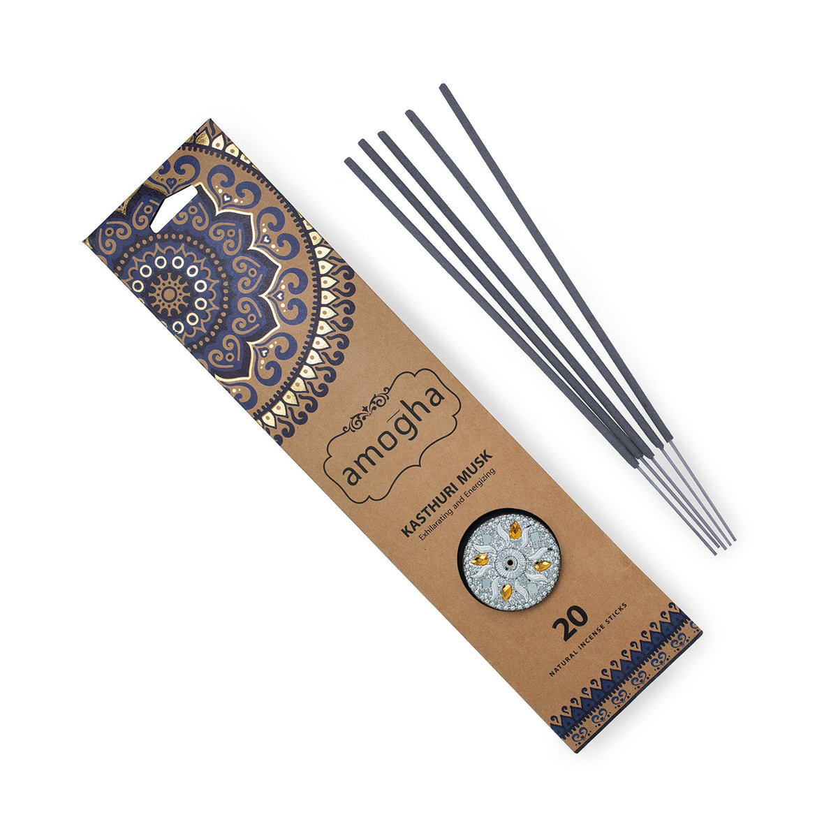 IRIS Amogha Kasthuri Musk Fragrance Incense Sticks Pack of 20