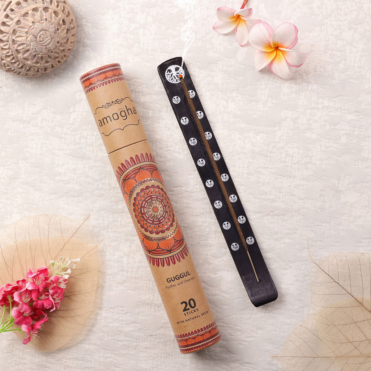 IRIS Amogha Guggul Fragrance Masala Incense Sticks Pack of 20