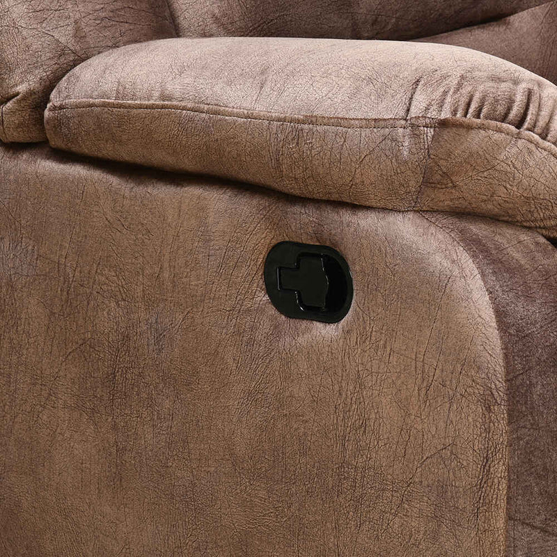 Inpro 1 Seater Manual Fabric Recliner Sofa- Brown