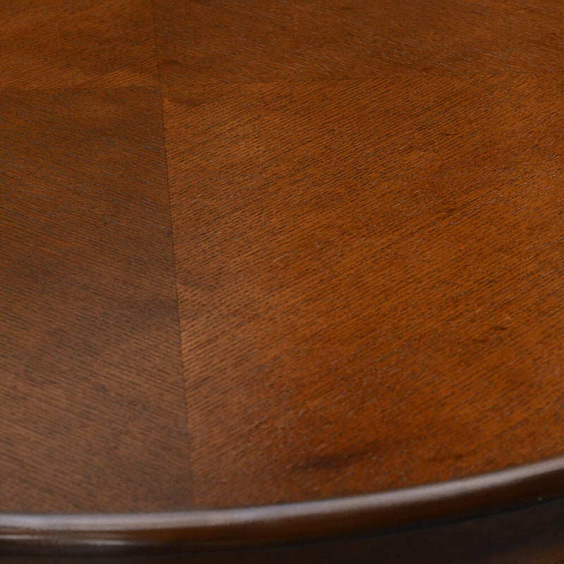 Jazz 4 Seater Round Dining Table (Antique Oak)