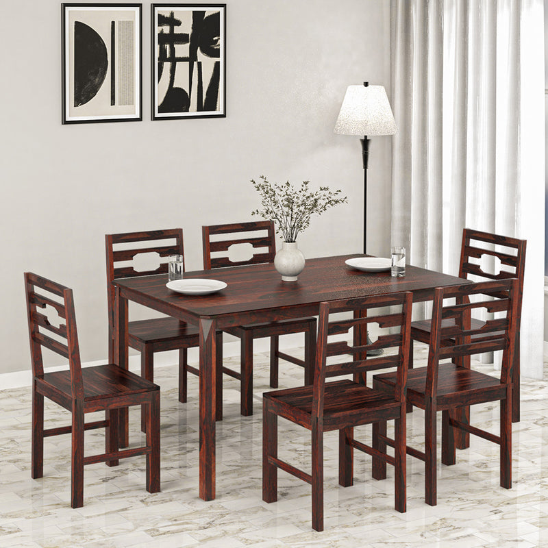 Nilkamal casper6 Seater Dining Set Country Light