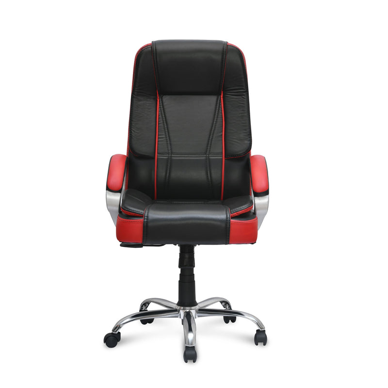 Kyoto High Back Office Chair - Black and Red
