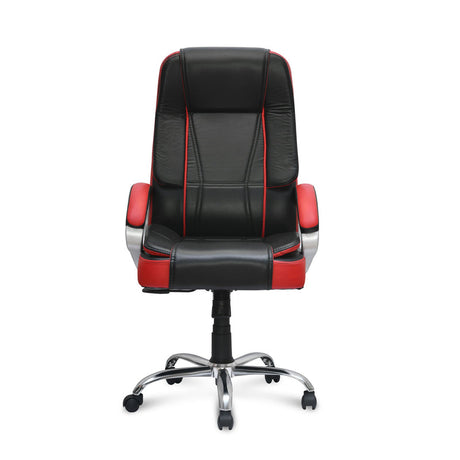 Kyoto High Back Office Chair - Black and Red