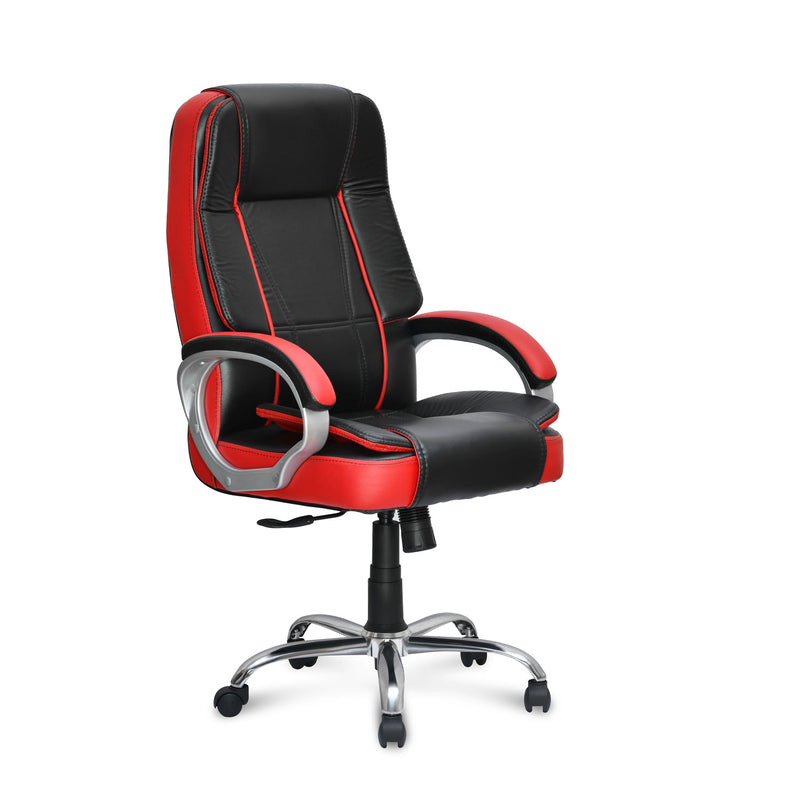 Kyoto High Back Office Chair - Black and Red
