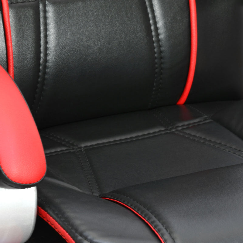 Kyoto High Back Office Chair - Black and Red