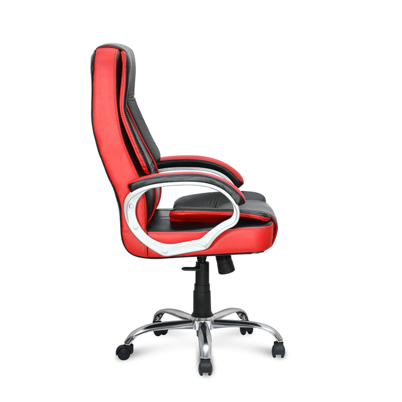 Kyoto High Back Office Chair - Black and Red
