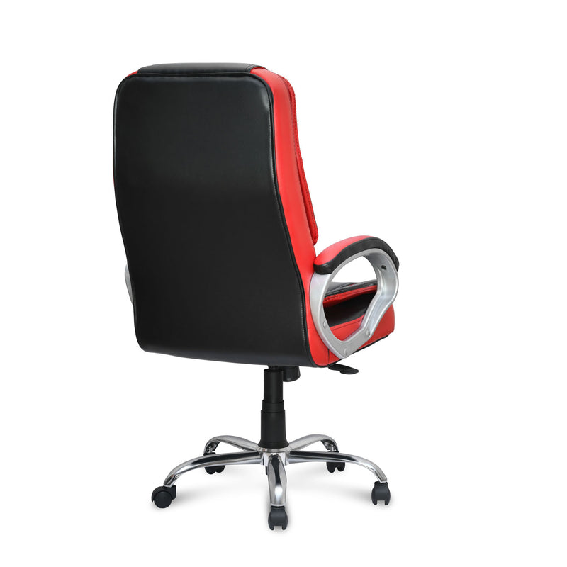 Kyoto High Back Office Chair - Black and Red