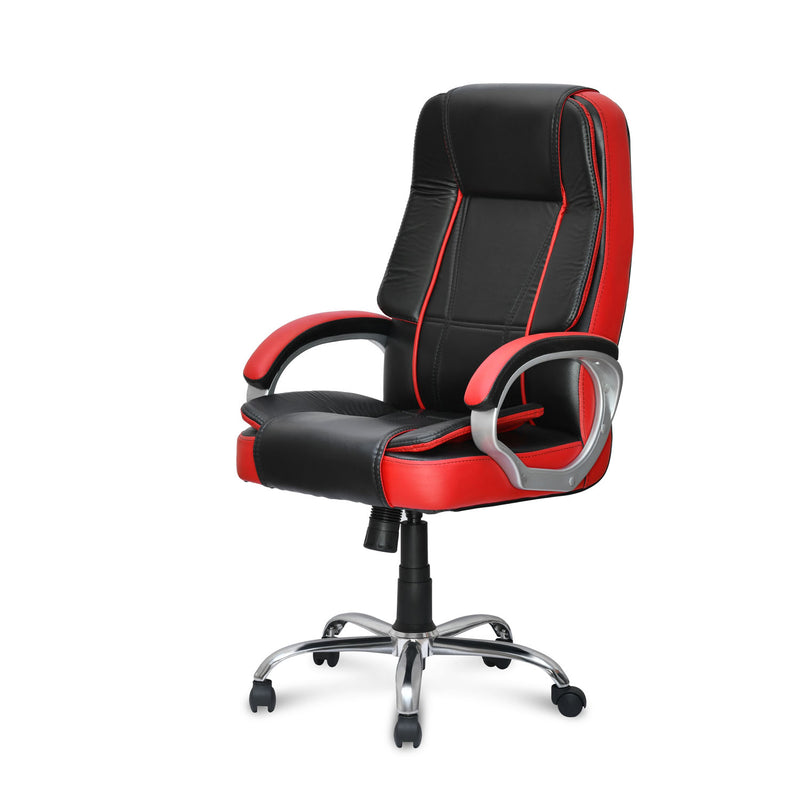 Kyoto High Back Office Chair - Black and Red