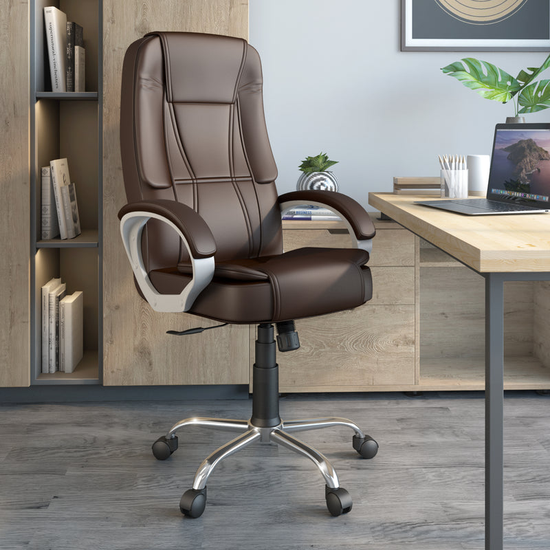 Nilkamal Kyoto High Back Office Chair - Brown