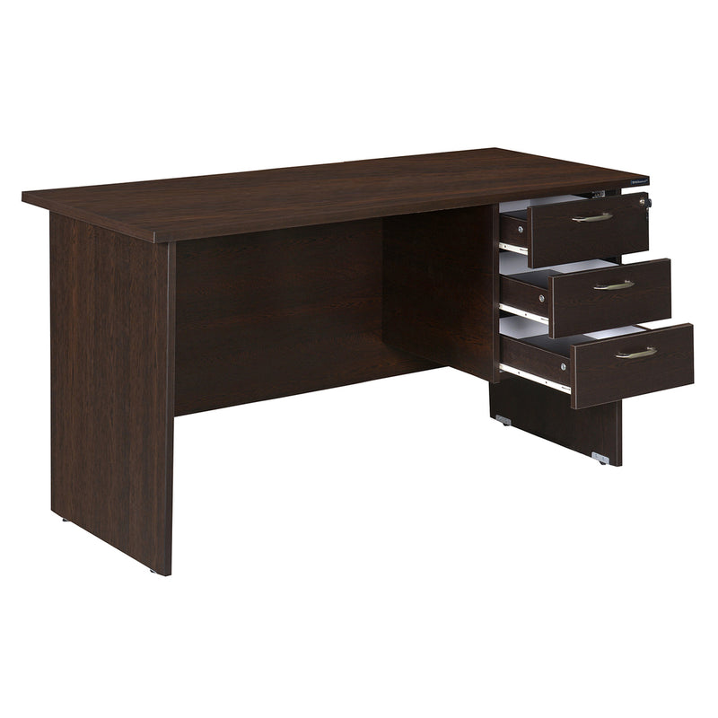 Maximus 5ft Engineered Wood Office Table (New Wenge)