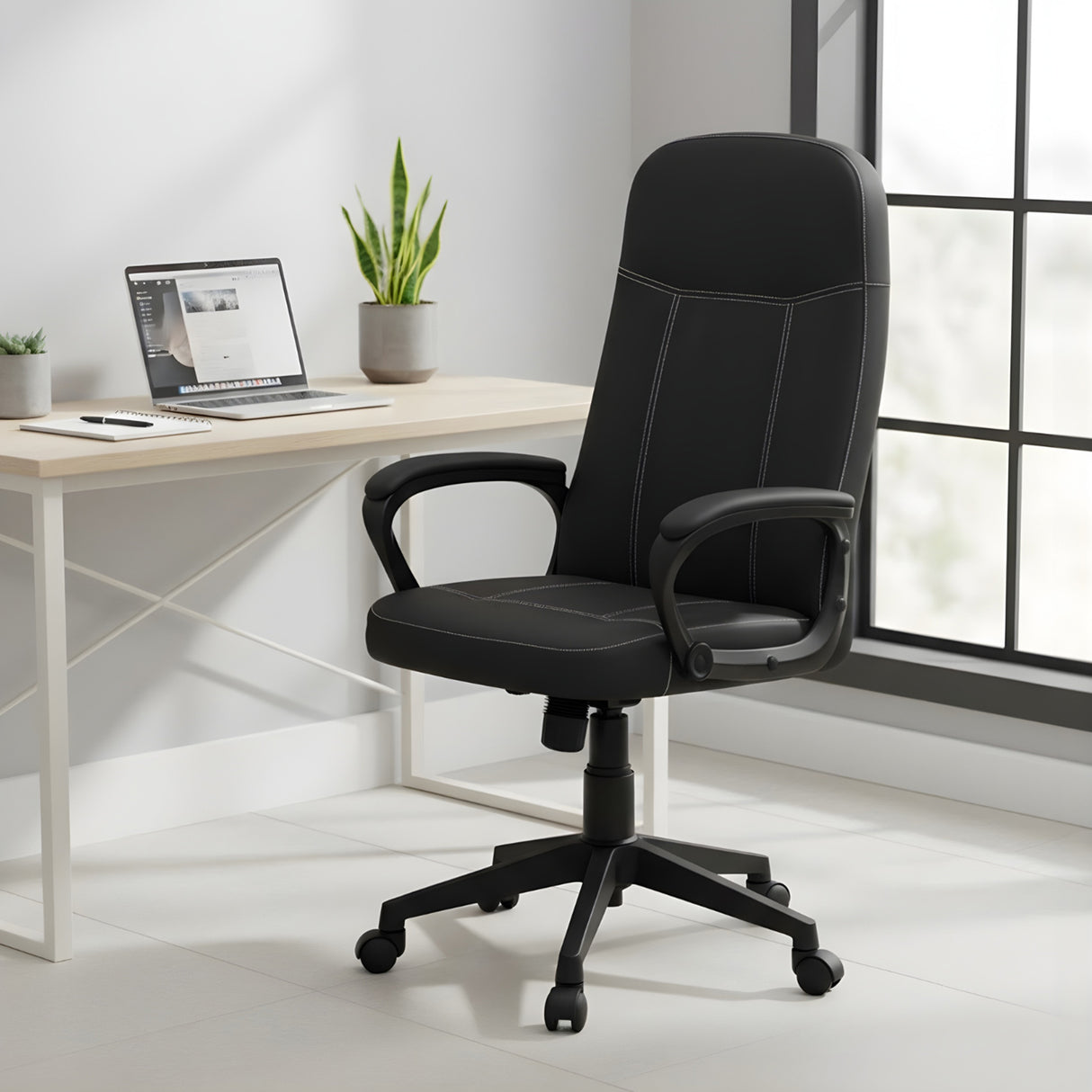 Mayor High Back Office Chair- Black