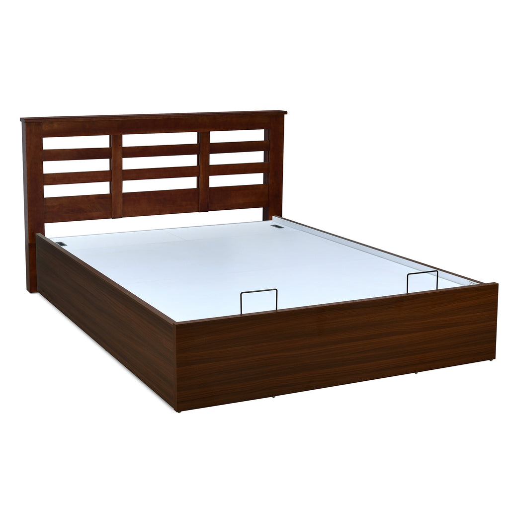 Maple Prime Bed with Semi Hydraulic Storage (Walnut)