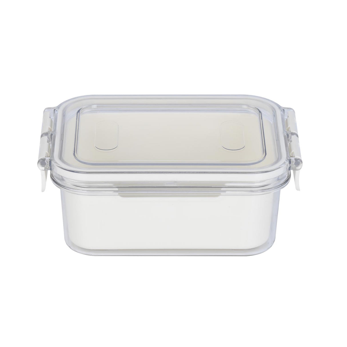 Rectangular Storage Cannister with Lid- Cream