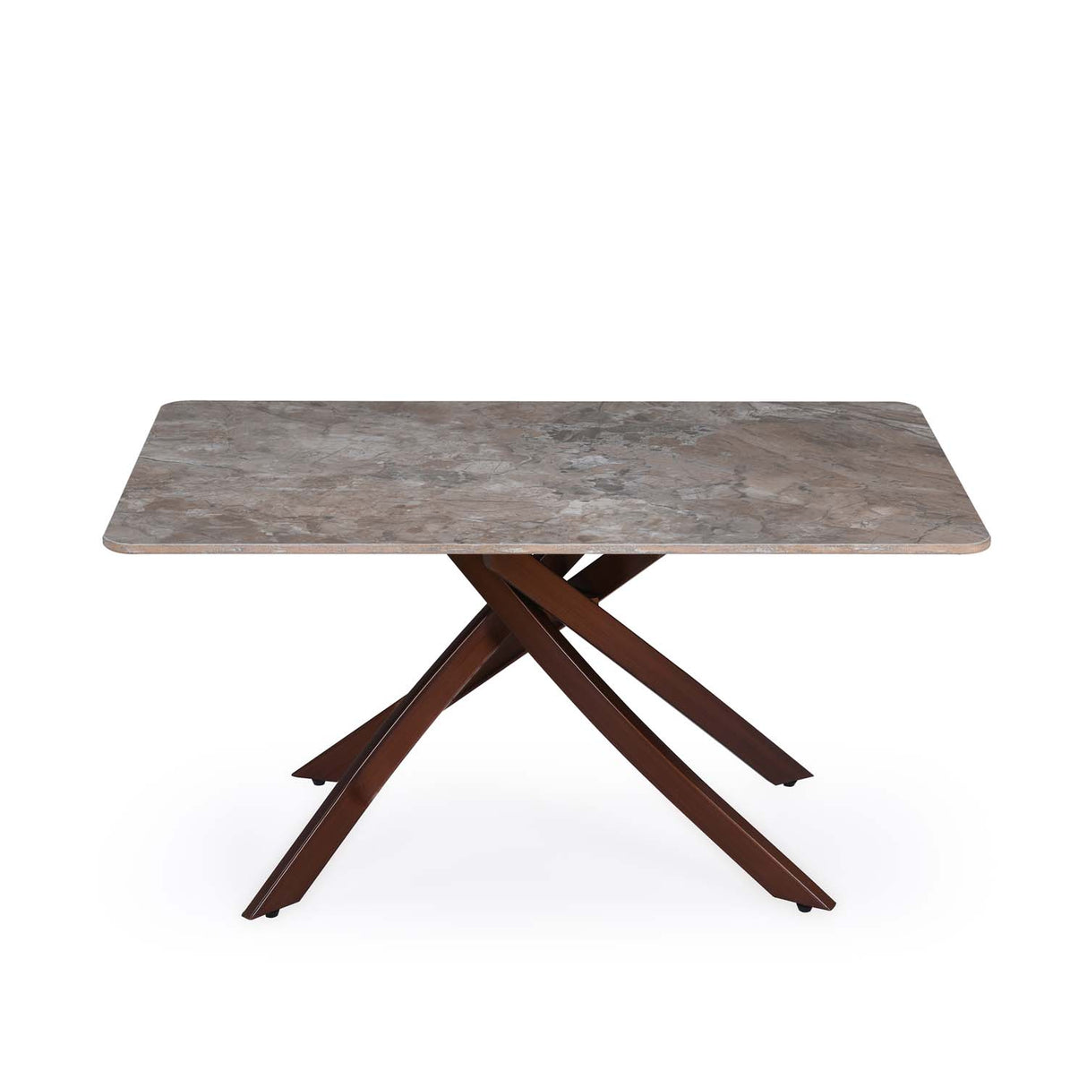 Polaris Ceramic Top Center Table- Brown