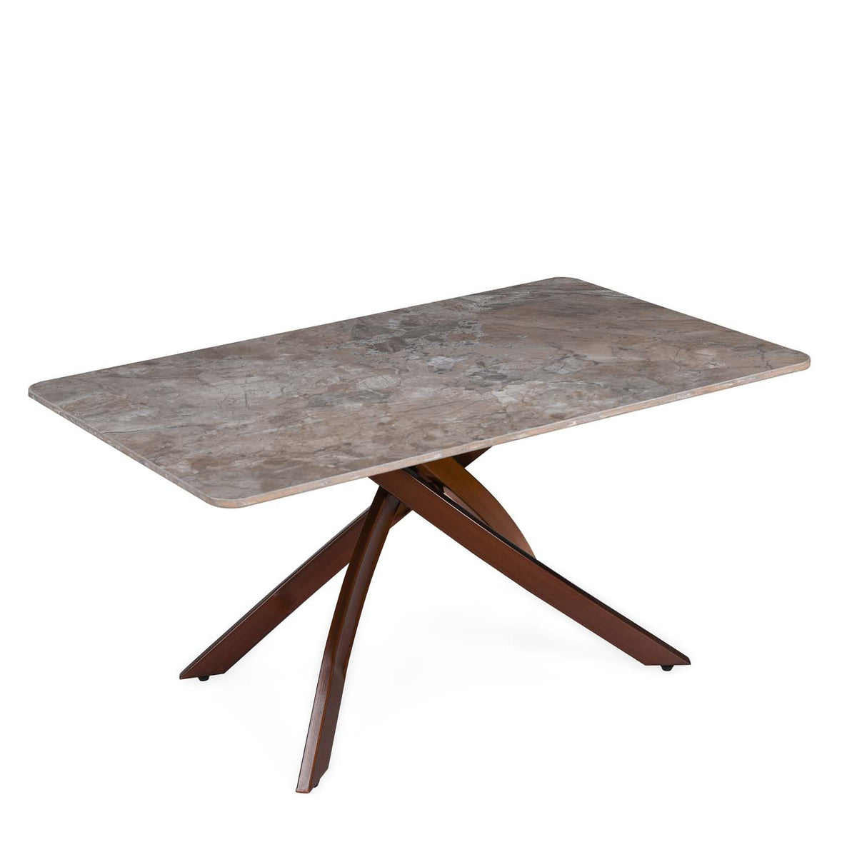 Polaris Ceramic Top Center Table- Brown