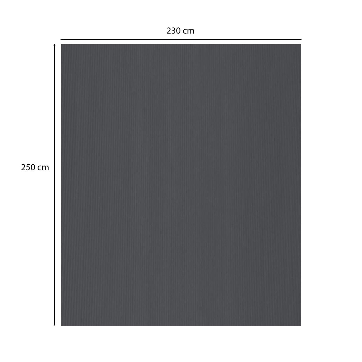 Solid Polyester Queen Bedsheet with 2 Pillow Covers- Dark Grey
