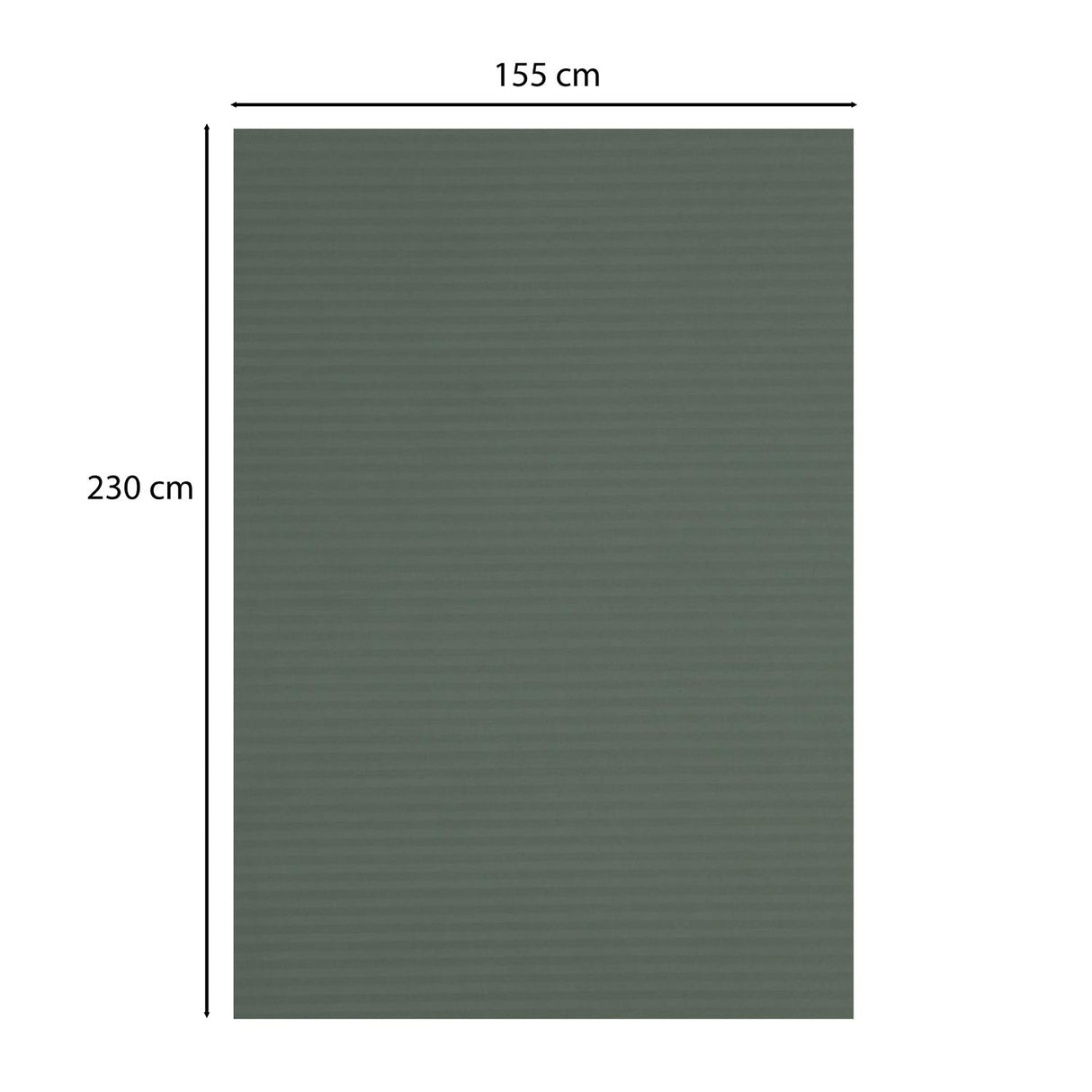 Solid Polyester Single Bedsheet with 1 Pillow Cover- Green