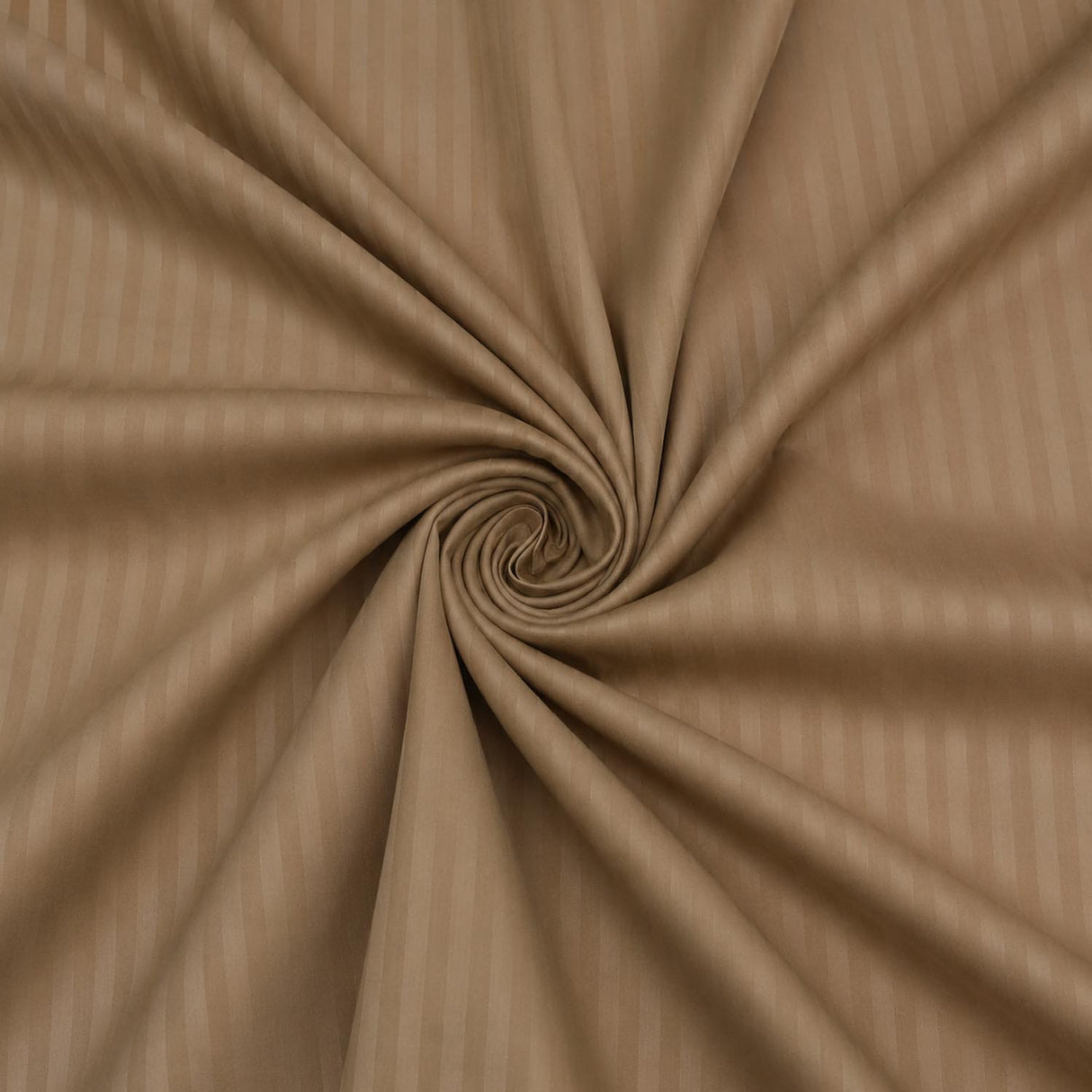 Solid Polyester Queen Bedsheet with 2 Pillow Covers- Camel