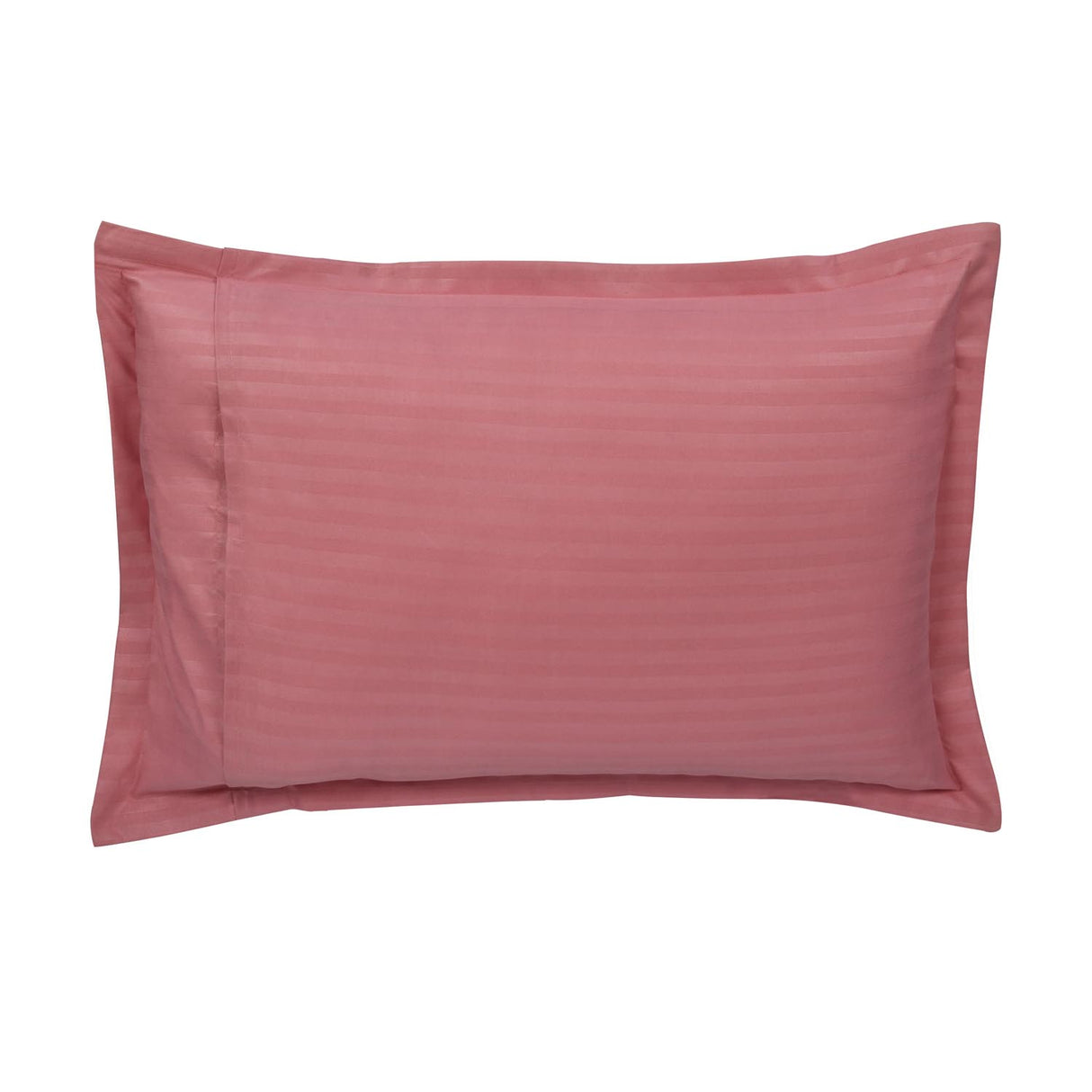 Solid Polyester Single Bedsheet with 1 Pillow Cover- Pink