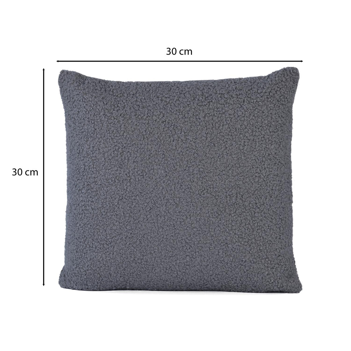 Solid Textured 30" x 30" Filled Cushion- Grey