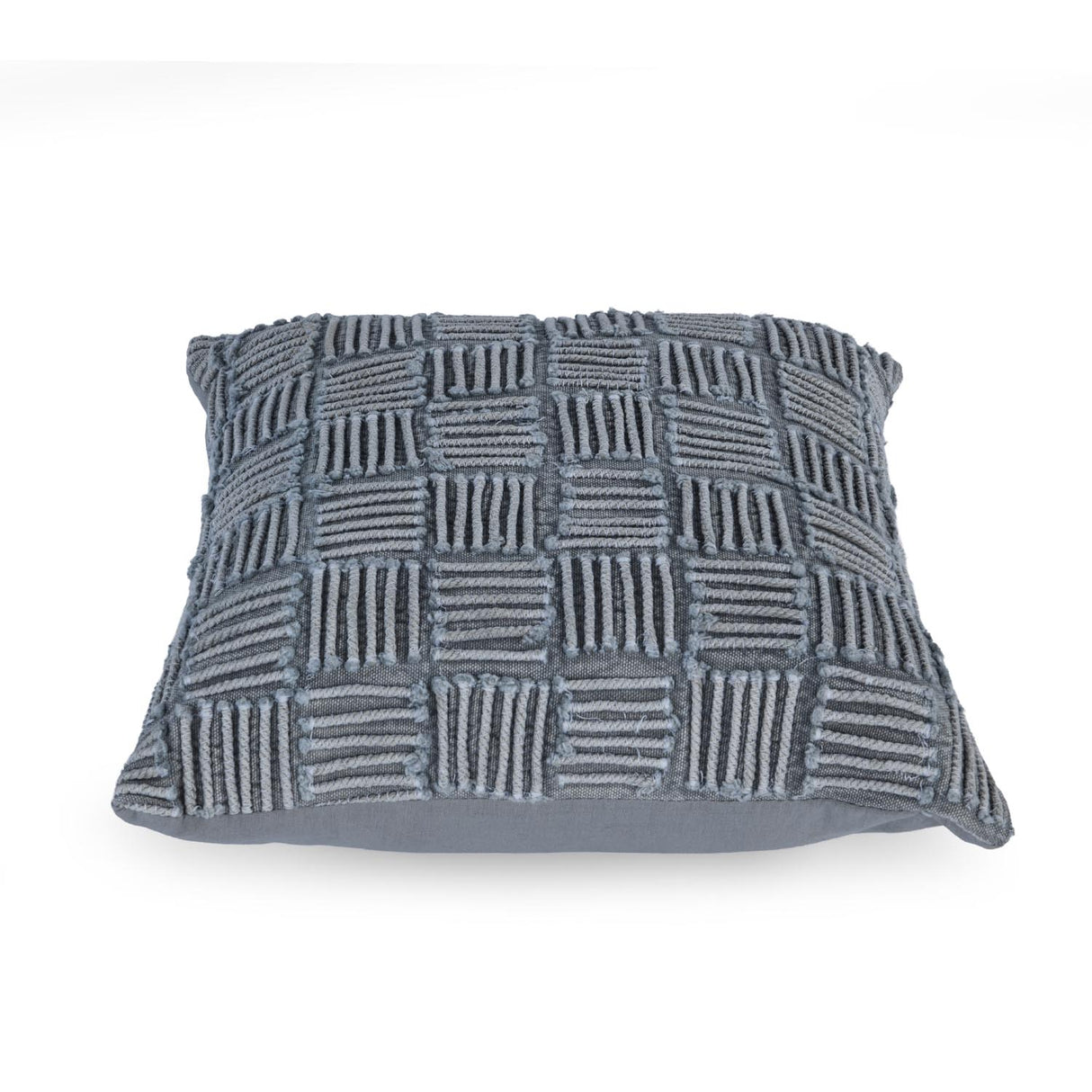 Gridline 30" x 30" Filled Cushion- Grey