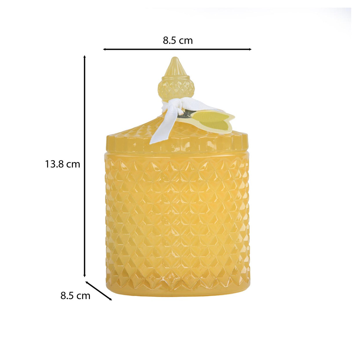Breeze Town Lemon Jar Candle- Yellow