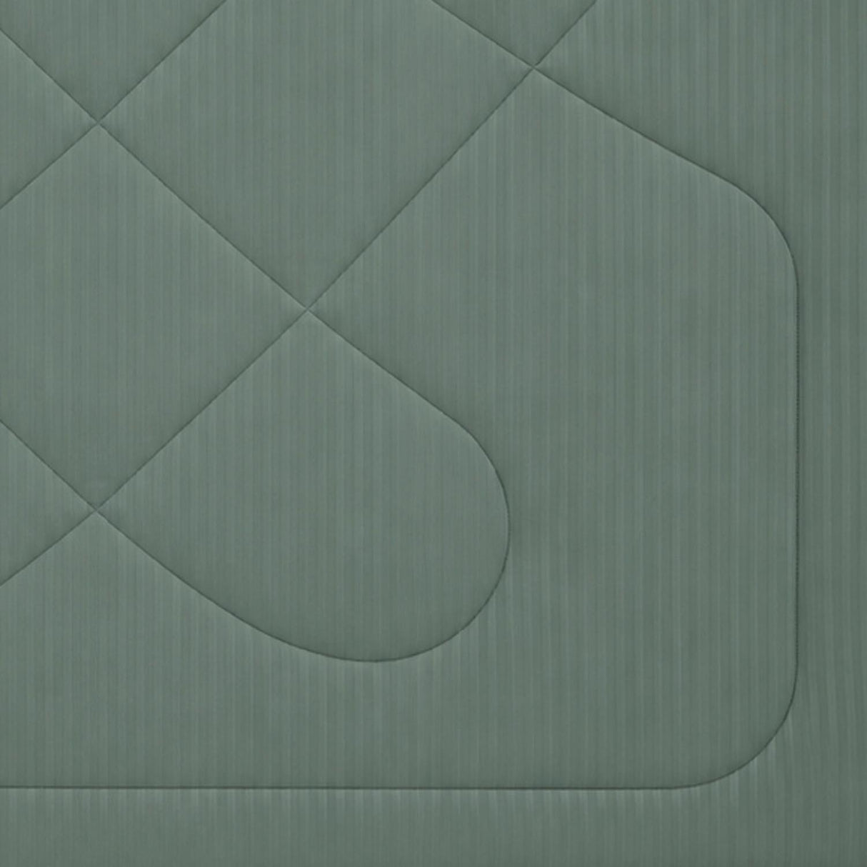 Solid Polyester Double Comforter- Green