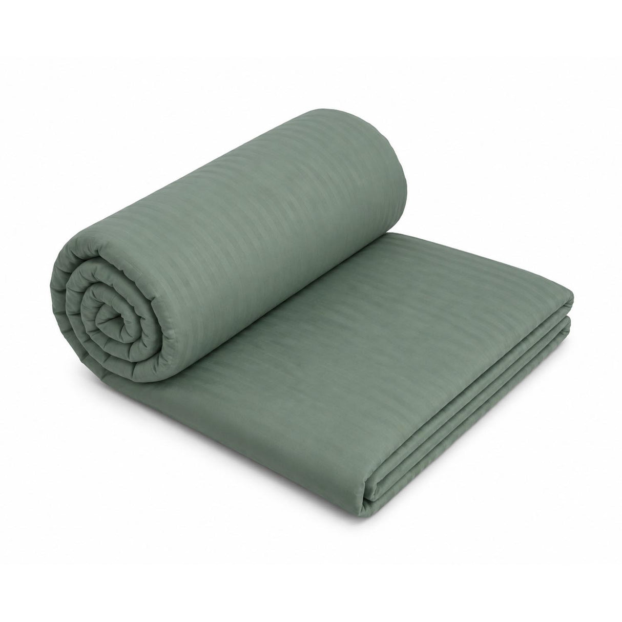 Solid Polyester Double Comforter- Green