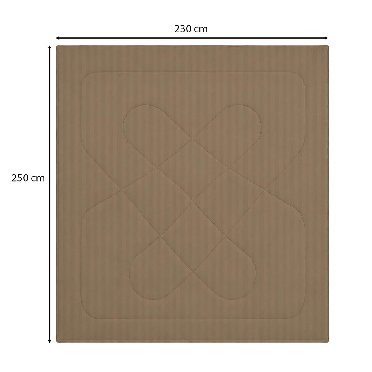 Solid Polyester Double Comforter- Camel