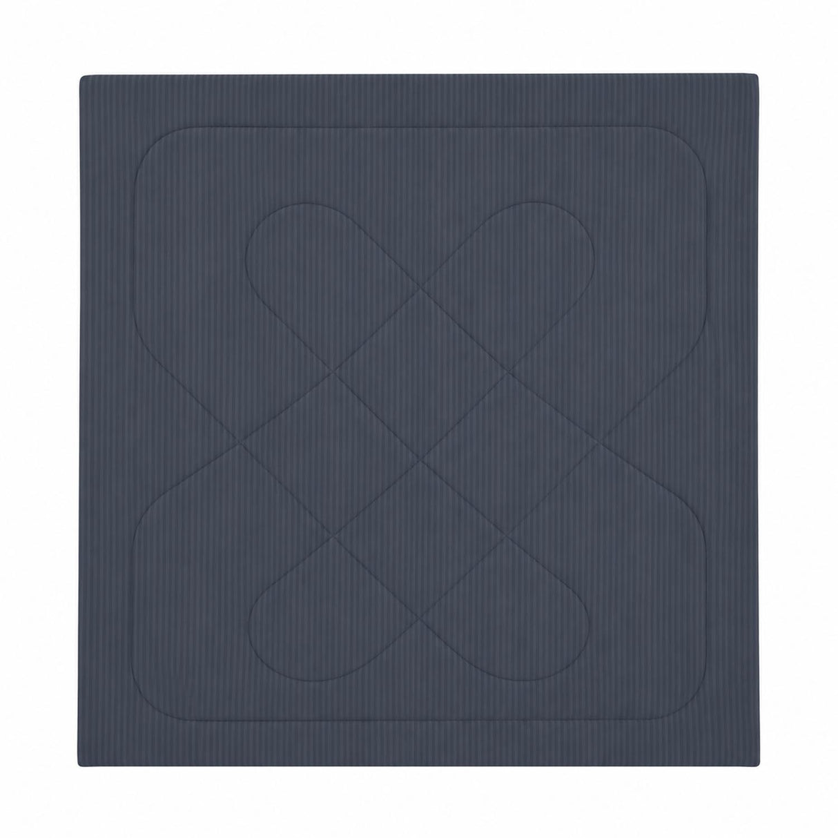 Solid Polyester Double Comforter- Dark Grey