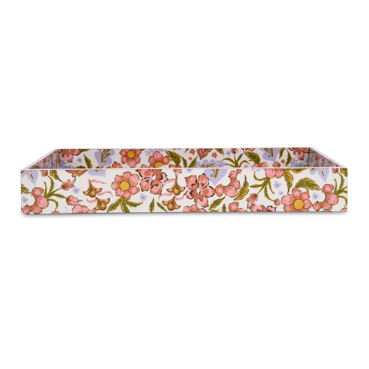 Large MDF Tray with Hand Grip- Pink