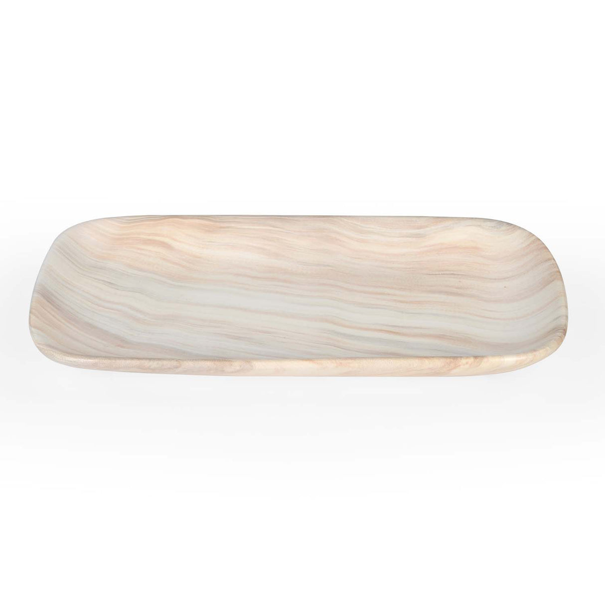 Decorative Ceramic Platter- White