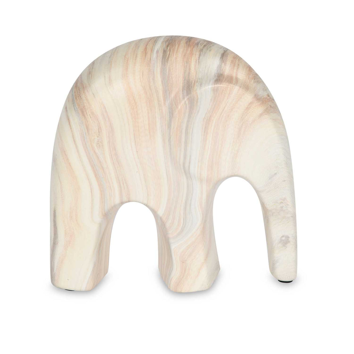 Elephant Ceramic Showpiece- White, 15 cm