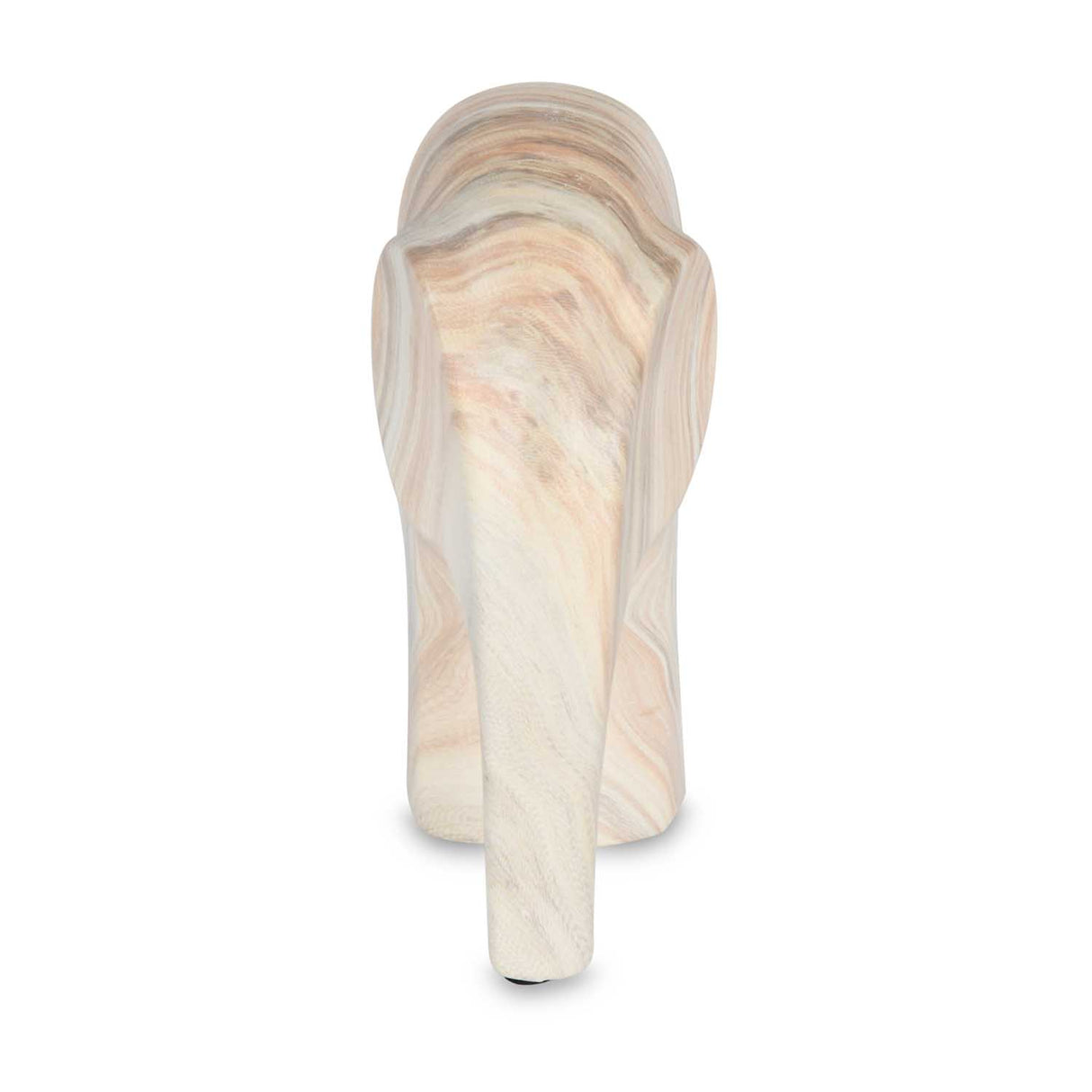 Elephant Ceramic Showpiece- White, 15 cm