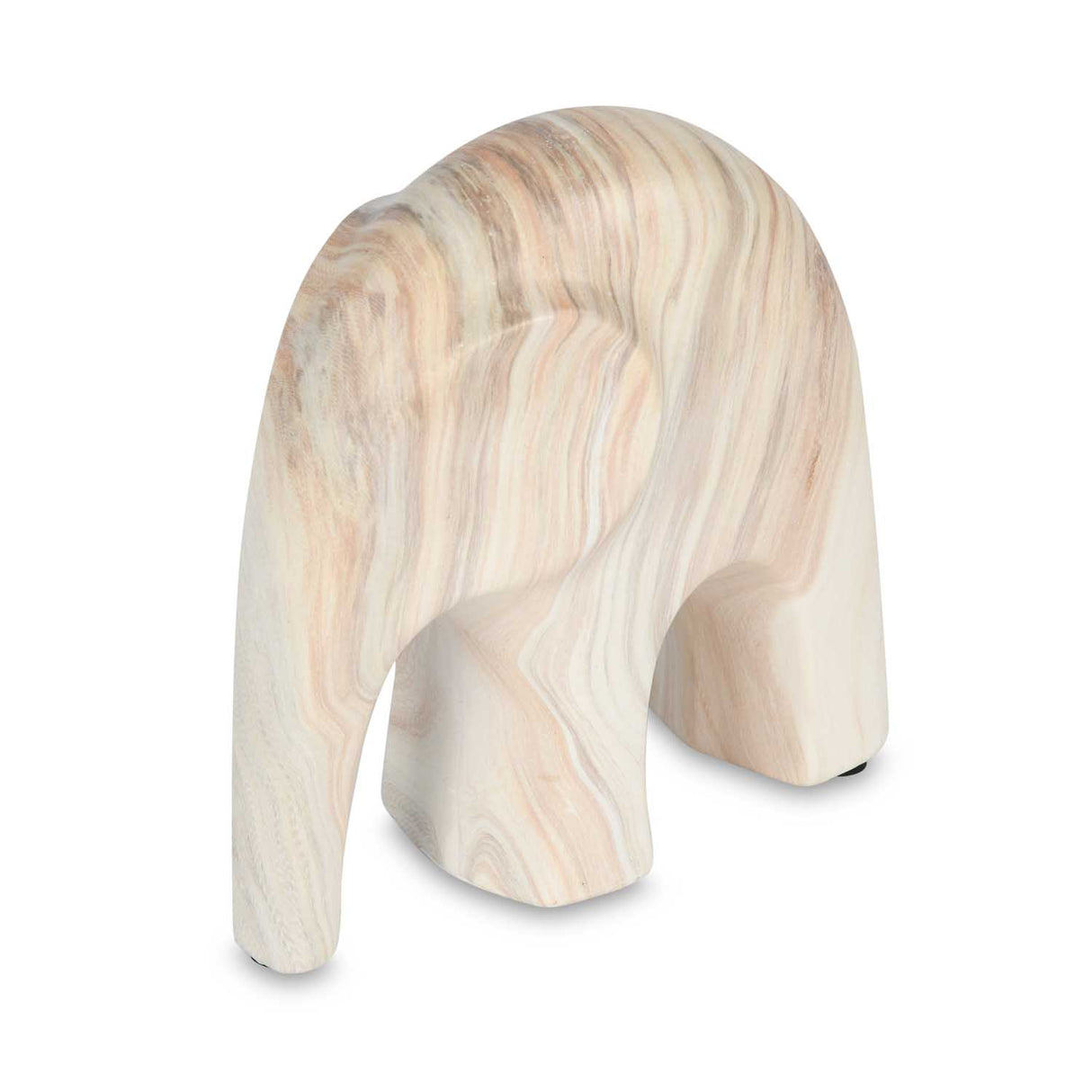 Elephant Ceramic Showpiece- White, 15 cm