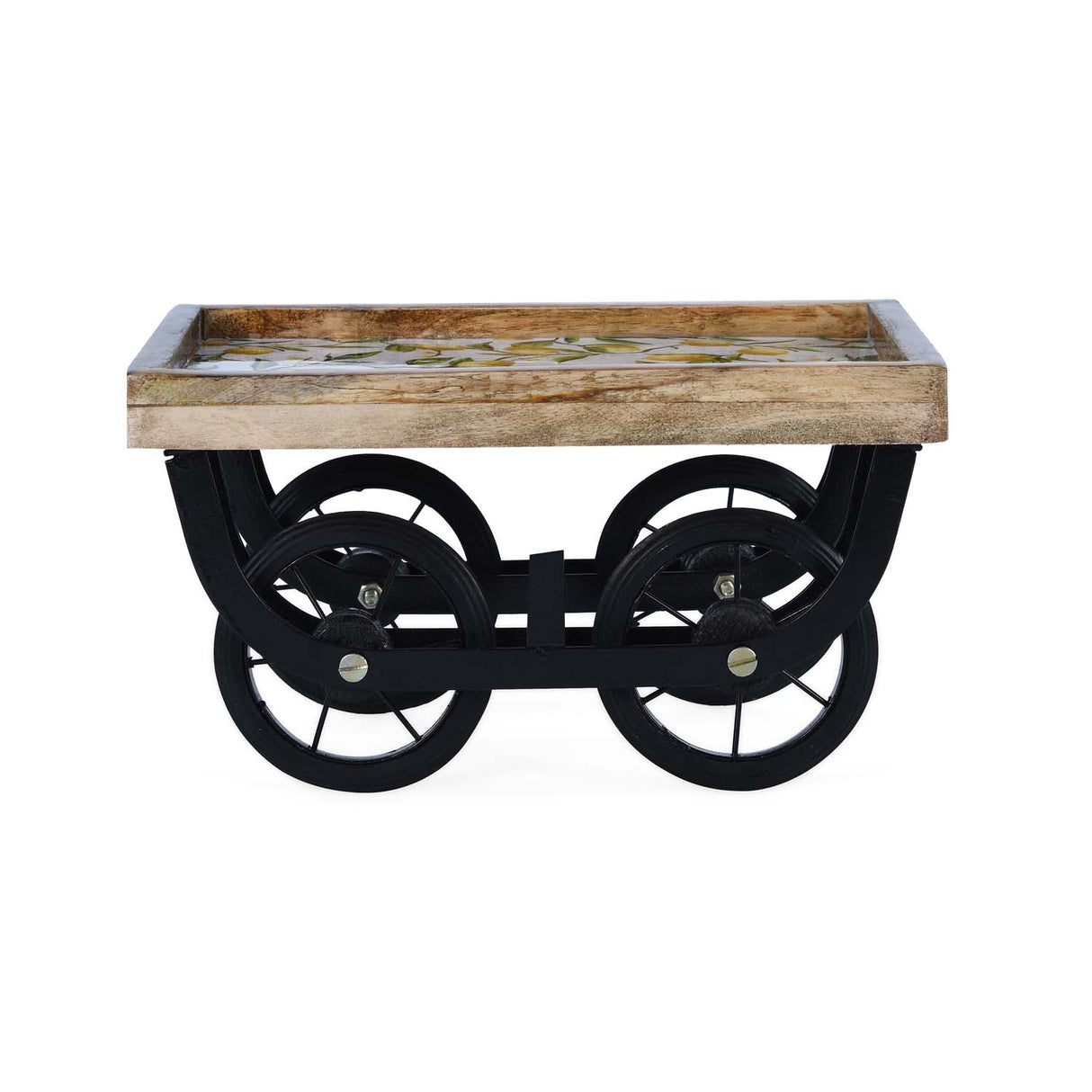 Lemon Lush Wooden Serving Platter- Yellow