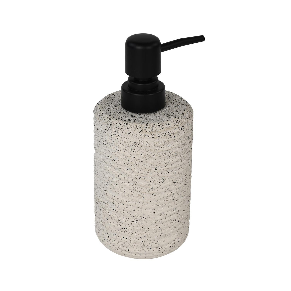 Textured Polyresin Soap Dispenser- Off White