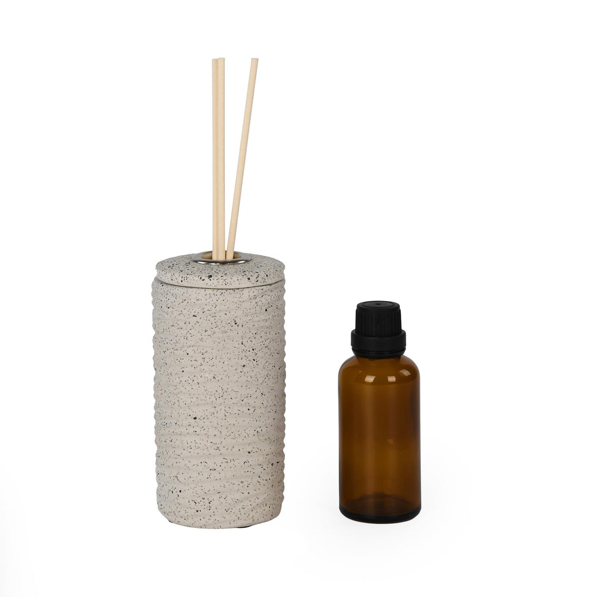 Textured Polyresin Reed Diffuser- Off White