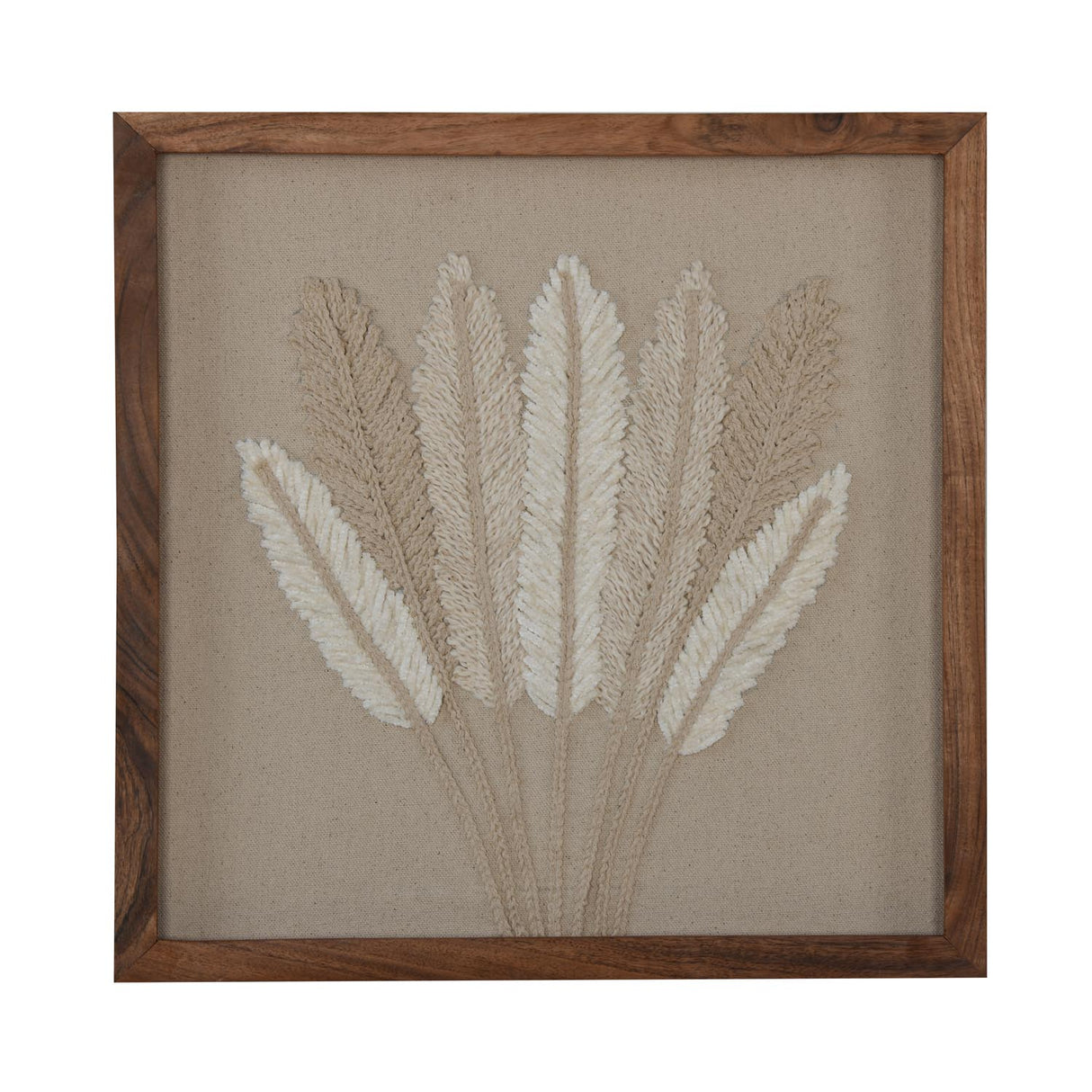 Seven Leaves Wall Art- Beige