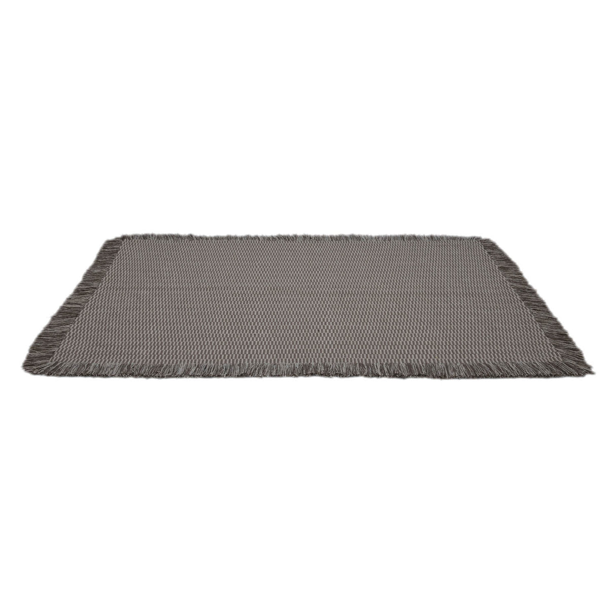 Mini Stripes Cotton 120 x 180 cm Rug- Brown