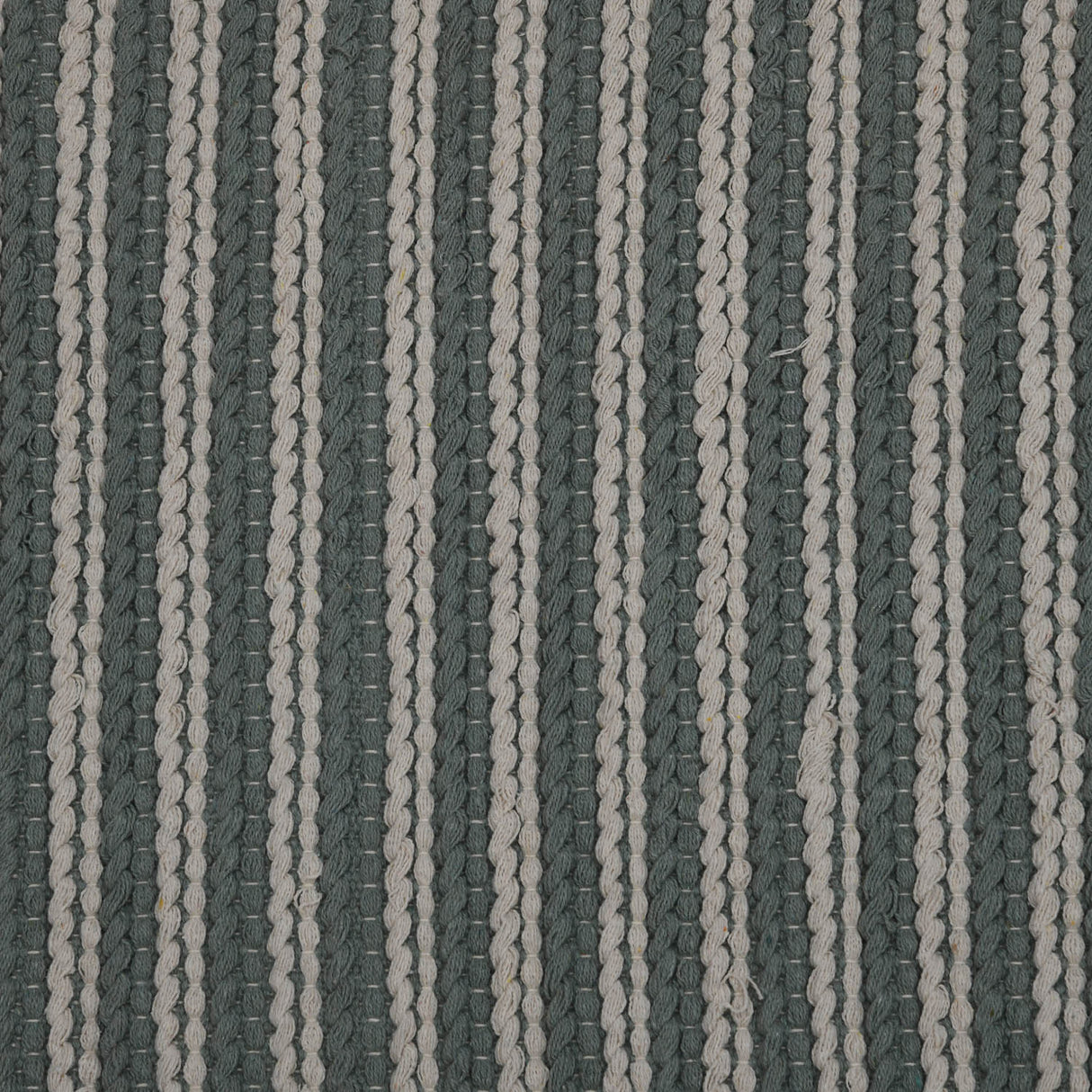 Dual Stripes Cotton 120 x 180 cm Rug- Green