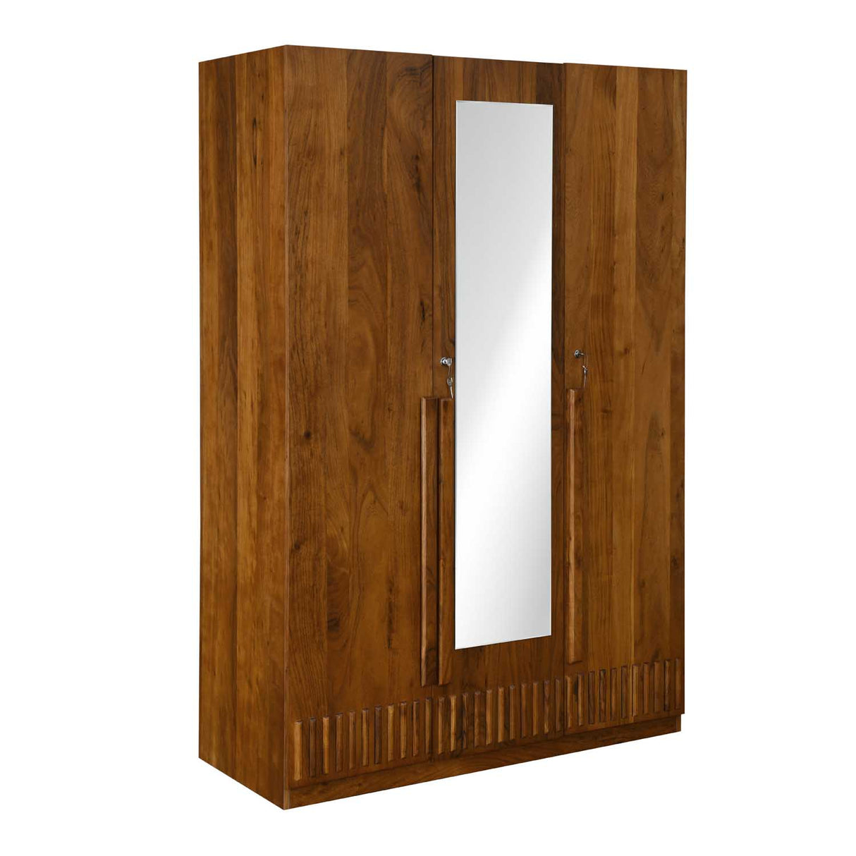 Linea 3 Door Wardrobe- Honey Walnut