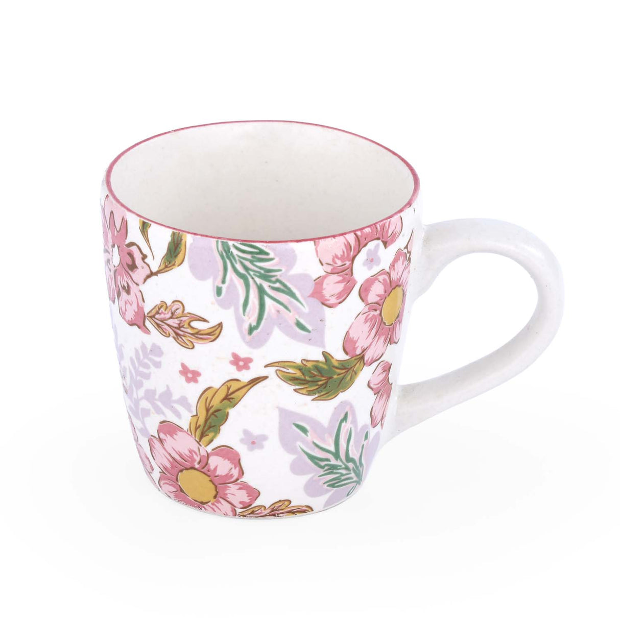 Floral Coffee Mug- Pink