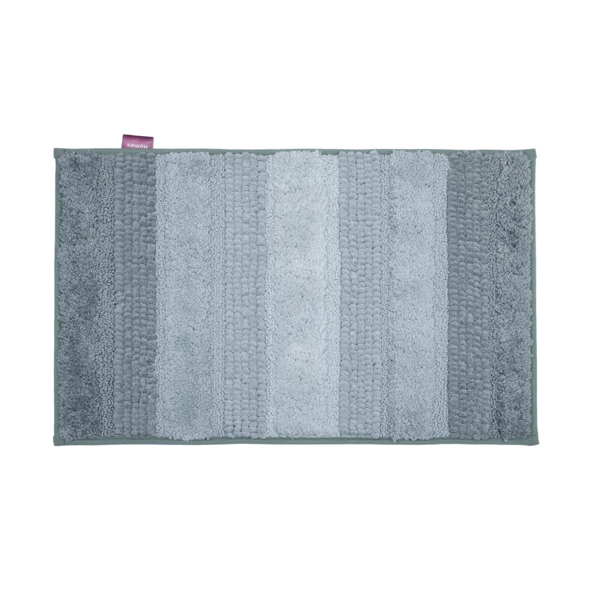 Dual Pattern Polyester 16" x 24" Bath Mat- Green