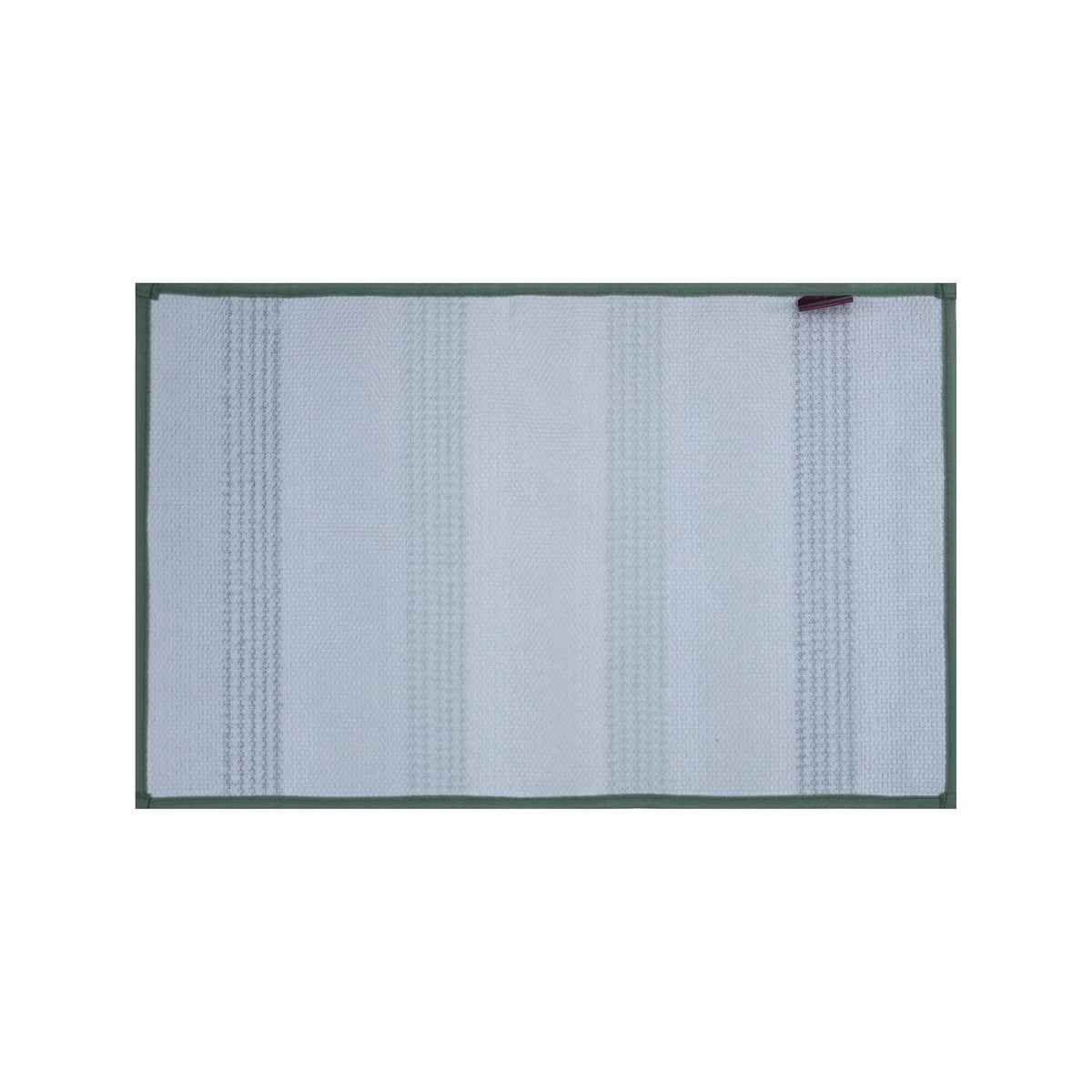 Dual Pattern Polyester 16" x 24" Bath Mat- Green